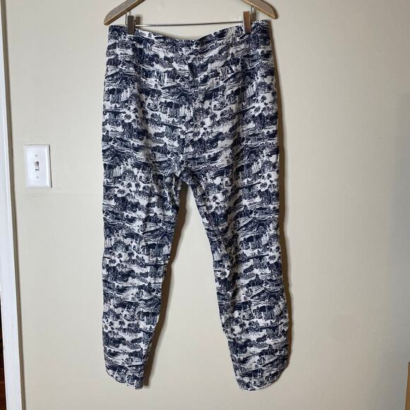 MARINE LAYER Allison Toile Print Pull-On Lightweight Pants Size XL - Picture 7 of 9